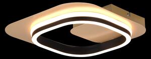 Trio 242910180 LED nástěnné svítidlo Lugo 1x12W | 1450lm | 3000K - 3 fázové stmívání, černá, zlatá