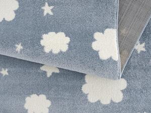 Dětský koberec Happy Rugs NIGHT TIME modrý / bílý