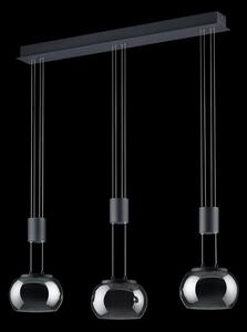 Trio 342010332 LED závěsné stropní svítidlo Madison 3x8W | 2700lm | 3000K - 3 fázové stmívání, nastavitelná výška, černá