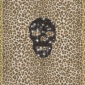 Leopardí obrazová vliesová tapeta lebka s krystaly Z80081 Philipp Plein, Zambaiti Parati