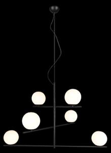 Trio 302000632 závěsné stropní svítidlo Pure 6x28W | E14 - nastavitelná výška, černá, bílá