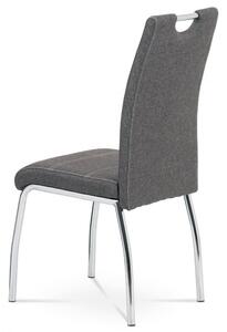 Jídelní židle, potah šedá látka HC-485 GREY2
