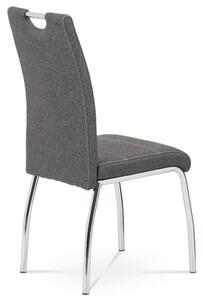 Jídelní židle, potah šedá látka HC-485 GREY2