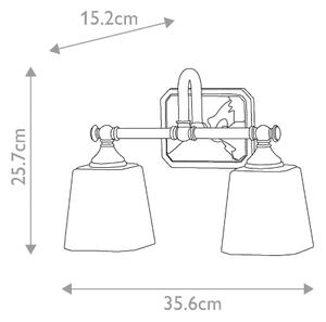 Elstead FE-CONCORD2-BATH - LED Koupelnové svítidlo CONCORD 2xG9/3W/230V IP44