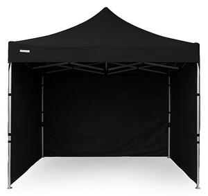 Nůžkový Párty stan 3x3m ALU Standard 4ks plné bočnice barva Černá