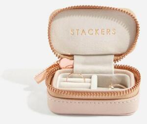 Stackers, Velká cestovní šperkovnice Blush Large Zipped Jewellery Box | růžová 75346