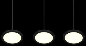 Trio 340910332 LED závěsné stropní svítidlo Tray 3x10W | 3600lm | 3000K - nastavitelná výška, stmívatelné, černá