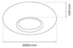 LED Stmívatelné stropní svítidlo TOKYO LED/48W/230V 3000-6000K + DO