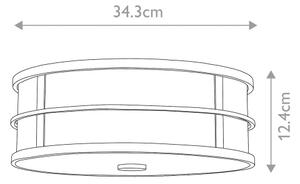 Feiss FE-FUSION-F - Stropní svítidlo FUSION 3xE27/60W/230V