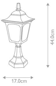 Elstead CPM4-BLACK - Venkovní lampa CHAPEL 1xE27/100W/230V IP44