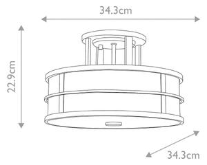 Feiss FE-FUSION-SF - Přisazený lustr FUSION 3xE27/60W/230V