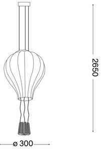 Ideal Lux - Lustr na lanku DREAM BIG 1xE27/42W/230V pr. 30 cm