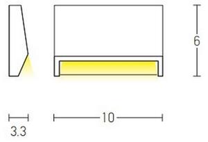 Zambelis E182 - LED Venkovní schodišťové svítidlo LED/1,5W/230V IP54 bílá