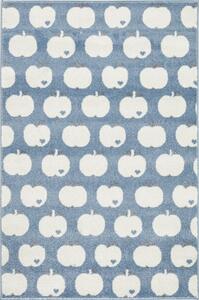 Dětský koberec byGraziela Design APFEL modrý / bílý