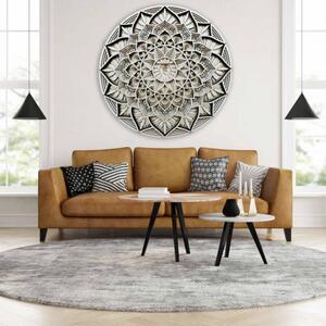 Vyřezávaná dřevěná 3D mandala na zeď | SENTOP PR0460