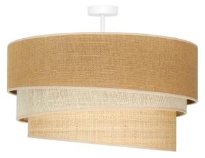 Duolla - Přisazený lustr YUTE TRIO 3xE27/15W/230V pr. 60 cm hnědá/šedá/béžová