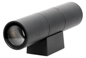 Venkovní nástěnné svítidlo 2xGU10/35W/230V IP54 kulatý černá