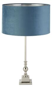 Searchlight EU81214TE - Stolní lampa WHITBY 1xE27/10W/230V modrá/chrom