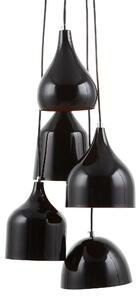 Závěsná lampa SAVIO Kov Černá Zlatohnědá