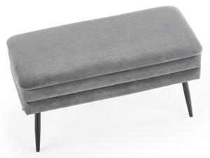 Lavice s úložným prostorem VELVA 37x78 cm šedá