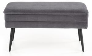 Lavice s úložným prostorem VELVA 37x78 cm šedá
