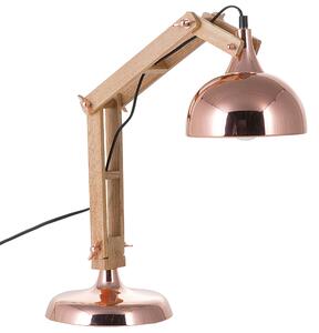Stolní lampa SALADO Nastavitelná Dřevo Měděná
