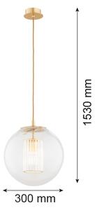 Argon 8626 - Lustr na lanku HAMPTON 1xE27/15W/230V