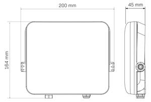 LED Venkovní reflektor MILKY LED/50W/230V 4000K IP65 černá