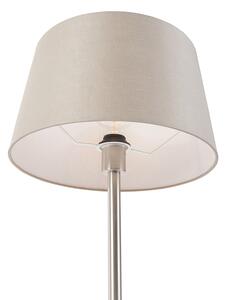 Moderní stolní lampa z oceli s tupým odstínem 35 cm - Simplo