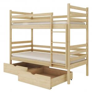 Dětská postel se šuplíky GABRIELA - 80x180, borovice