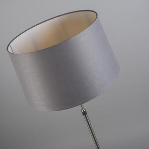 Stojací lampa z oceli s odstínem šedé 45 cm nastavitelná - Parte