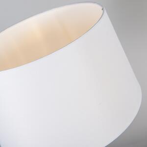 Stolní lampa měděná se stínidlem bílá 35 cm nastavitelná - Parte
