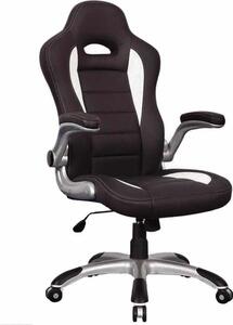 Nábytkáři ORFA Q-024 - kancelářská židle - koženka černá/bílá (OBRQ024) (S) (K150-Z)