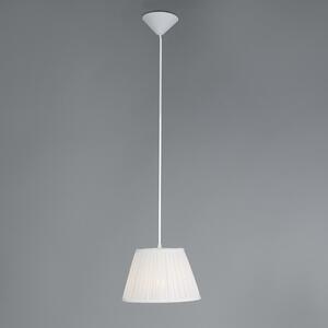 Retro závěsná lampa krémová 25 cm - Plisse