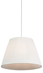Retro závěsná lampa krémová 45 cm - Plisse