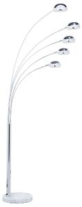 Stojací lampa FLINDERS Nastavitelná Kov Stříbrná