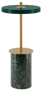 Umage Zelená mramorová stolní nabíjecí LED lampa Asteria Move 25,5 cm