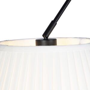 Závěsná lampa se skládanými odstíny krémová 35 cm - Blitz II černá