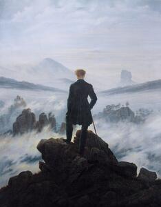 Obrazová reprodukce Poutník nad mořskou mlhou, Caspar David Friedrich