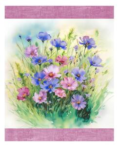 Bavlněná kuchyňská utěrka Květinová harmonie digitální potisk MIGU23-1 50x70 cm Barva Vícebarevná