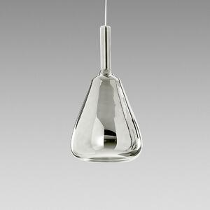 Designové závěsné svítidlo Gea Luce Ofelia S/11 Barva skla: Zrcadlové chromové sklo, Barva montury: Bílá