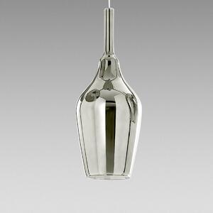 Designové závěsné svítidlo Gea Luce Ofelia S/12 Barva skla: Zrcadlové chromové sklo, Barva montury: Bílá