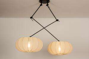 Závěsné svítidlo s ramenem Snap Yapan Style 50 Taupe and Black (LMD)