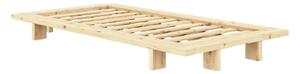 Jednolůžková postel z borovicového dřeva s roštem v přírodní barvě 90x200 cm Japan – Karup Design