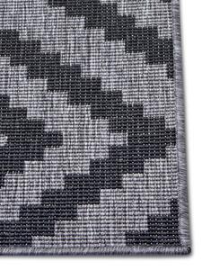 NORTHRUGS - Hanse Home koberce Kusový koberec Twin-Wendeteppiche 105466 Night Silver – na ven i na doma ROZMĚR: 80x250