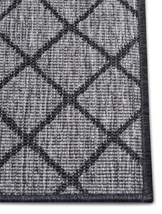 NORTHRUGS - Hanse Home koberce Kusový koberec Twin-Wendeteppiche 105456 Night Silver – na ven i na doma - 80x250 cm