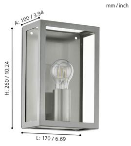 Eglo 94827 - Venkovní svítidlo ALAMONTE 1xE27/60W/230V IP44