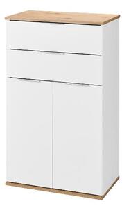 Livarno® Komoda, bílá/dub (100407724)