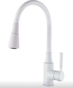 INVENA - Dřezová baterie HULA PLUS bílá BZ-85-P02-L