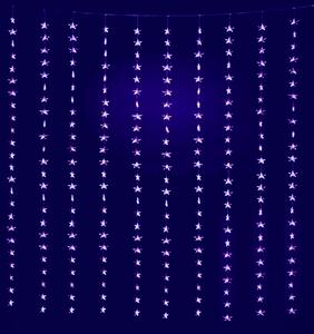 LED světelný závěs s 400 hvězdičkami, 3m, různé barvy na výběr Barva: Studená bílá
